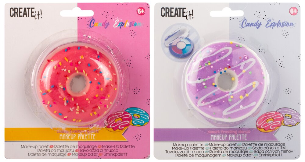 CREATEit Makeup-palette donut - assorterede farver