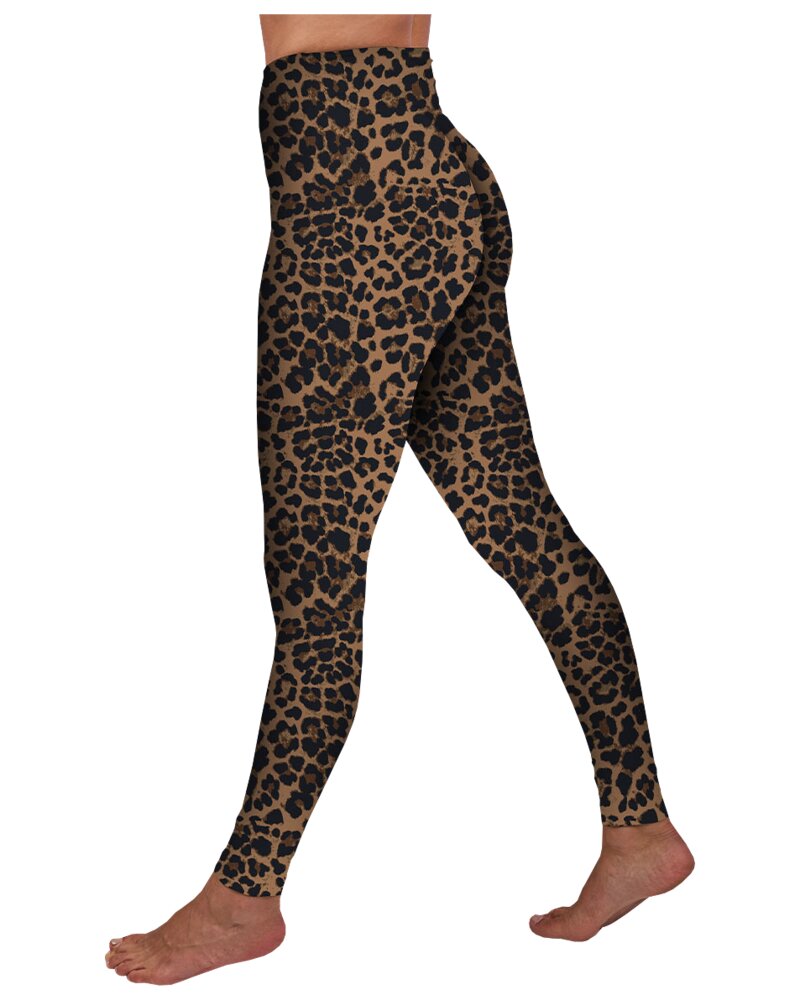 Højtaljede Leggings leopard