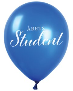 Ballon Årets Student Ø25 cm 10-pak - blå