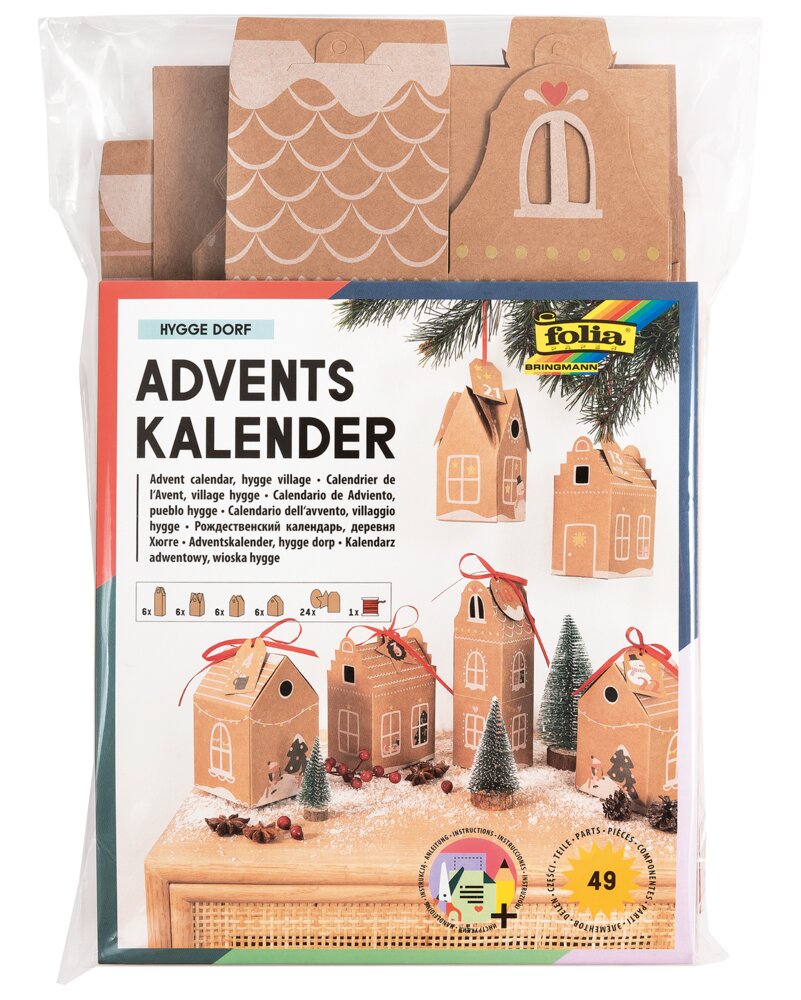 Adventskalender pepparkakshus