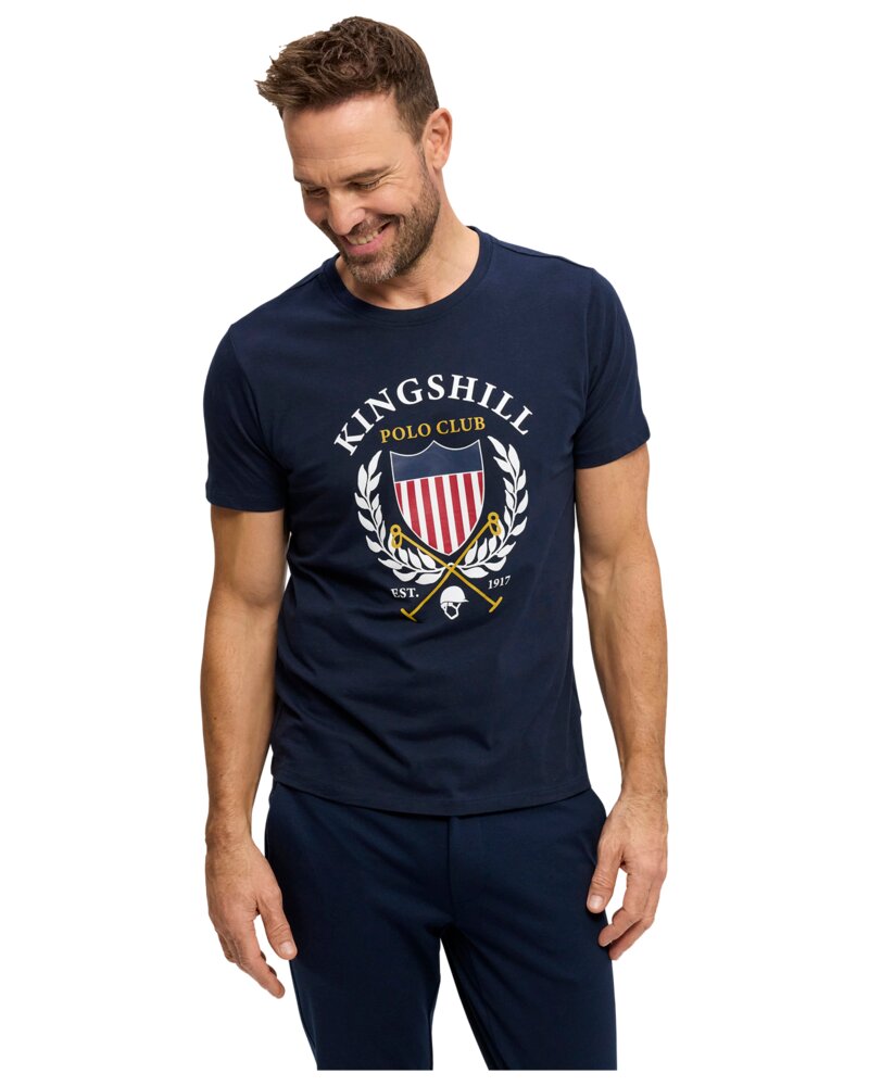 KINGSHILL Polo Club T-Shirt - blå