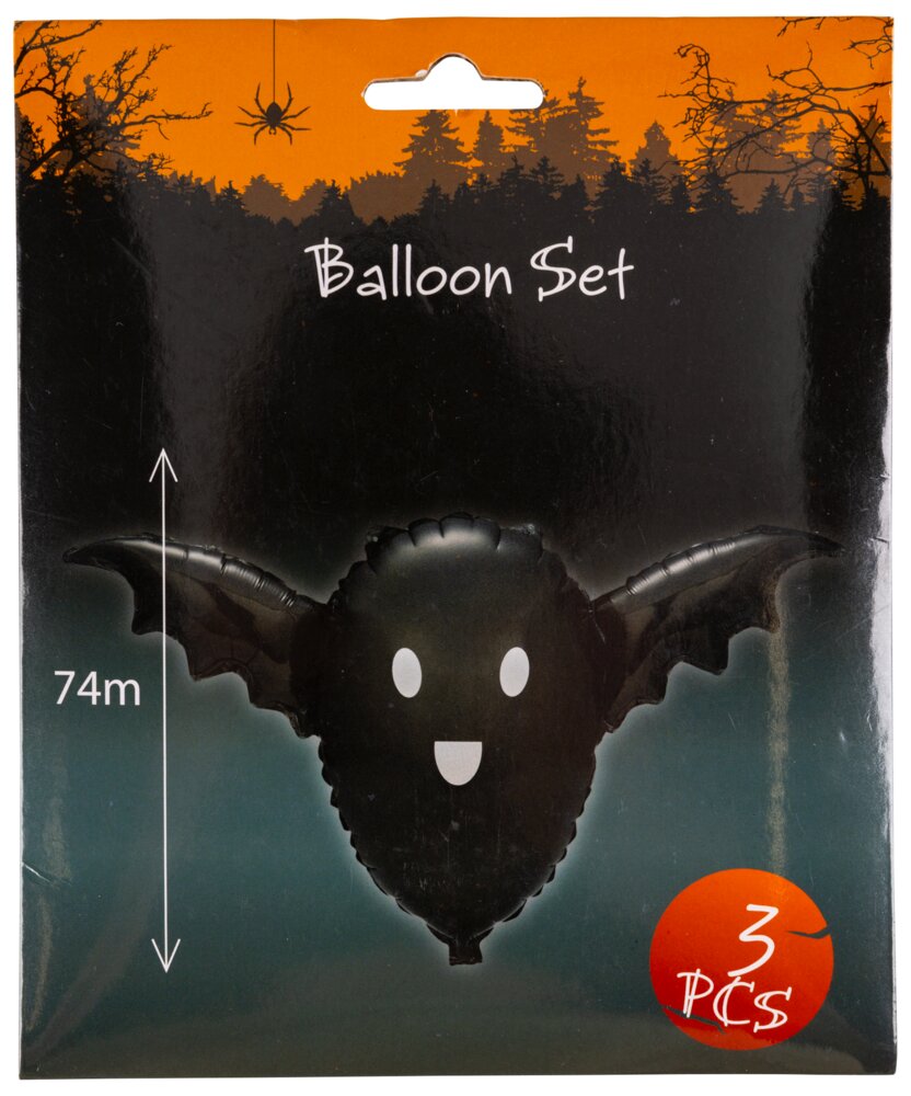 Halloween folieballon 3-pak