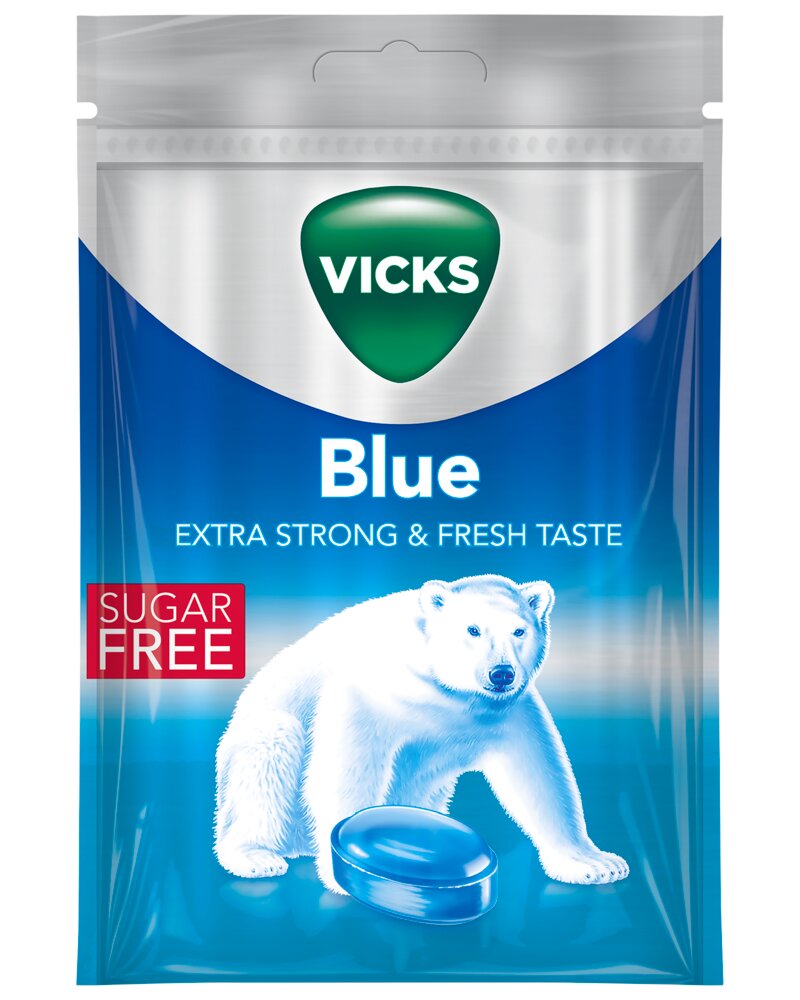 Vicks Blue sukkerfri 72 g