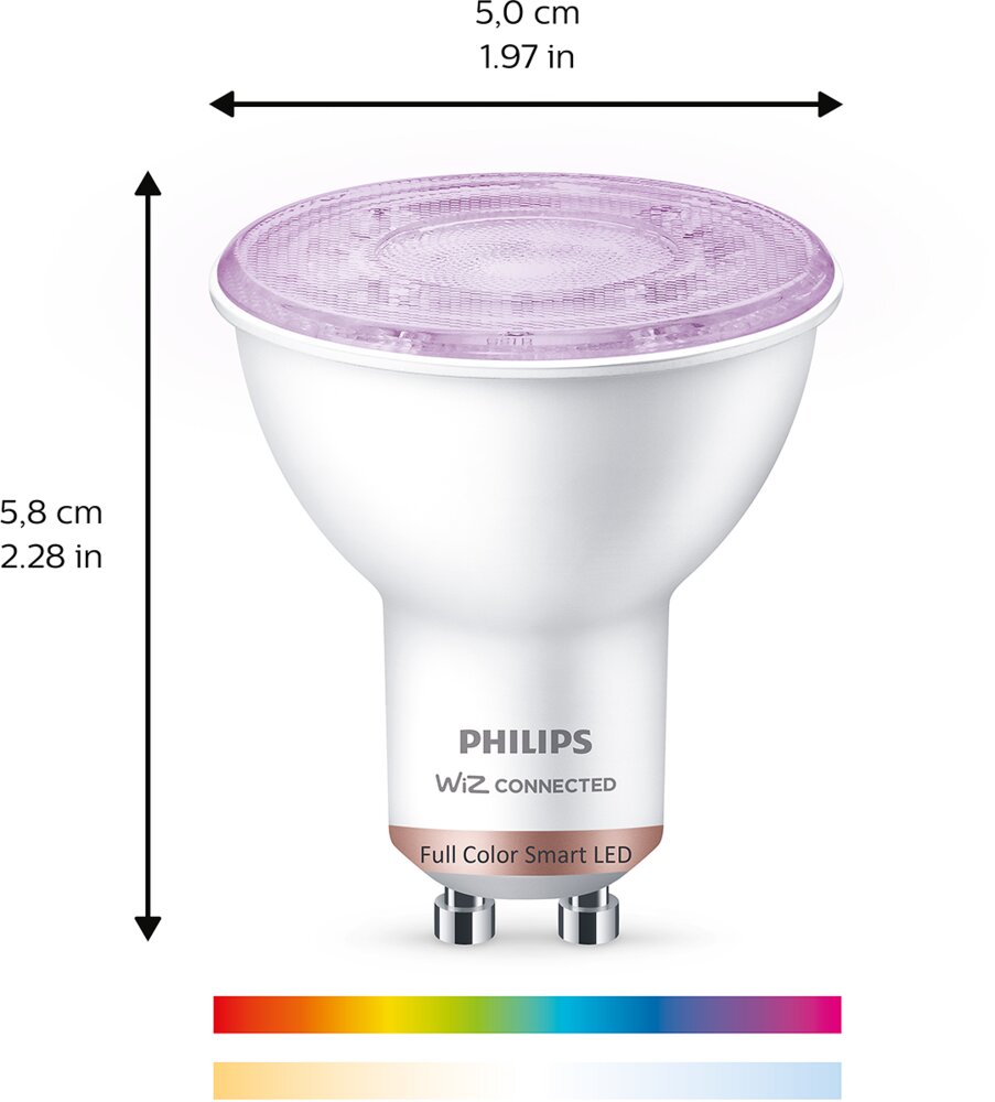 Philips smart 4,7w color 2 st