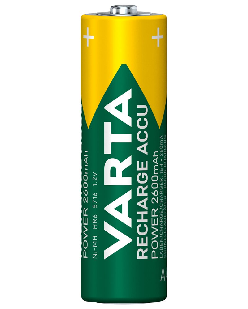 VARTA Genopladelig batteri - AA 2600mAh 4-pak