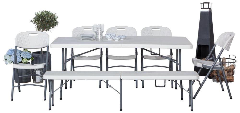 Hopfällbart bord 180x75 cm