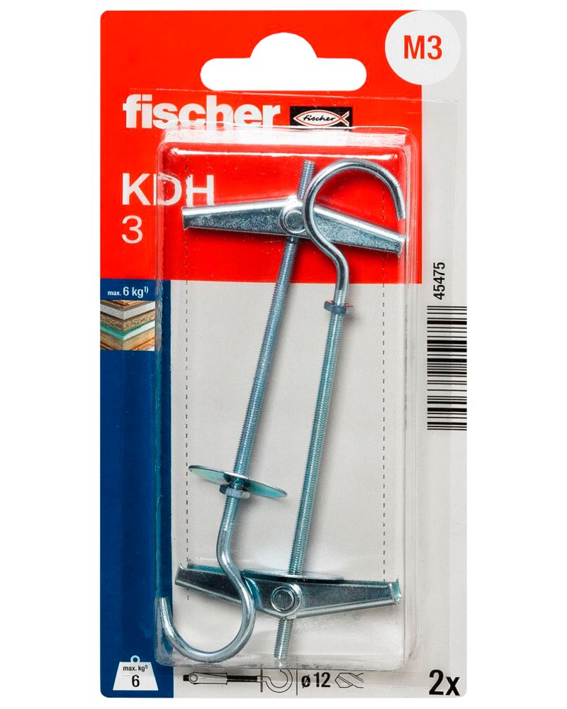 Fischer Kipdyvel KDH 3 2 stk.