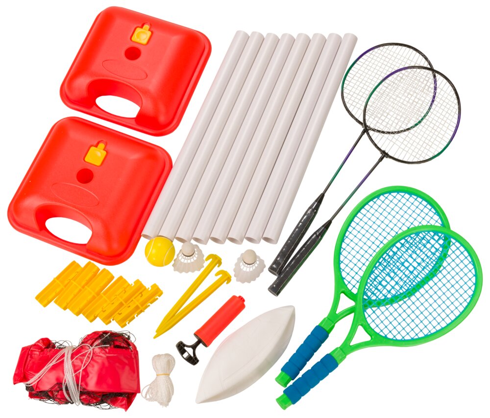Badminton/tennis/volley 3-i-1