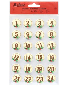 Pakkekalender badges