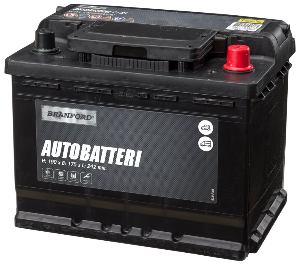 BRANFORD Autobatteri 12V 62 Ah (+h)