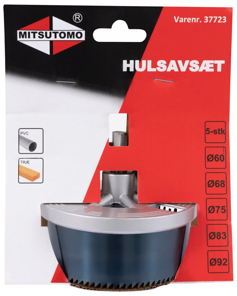 Mitsutomo Hulsave bimetal Ø60-92 mm - 5 dele
