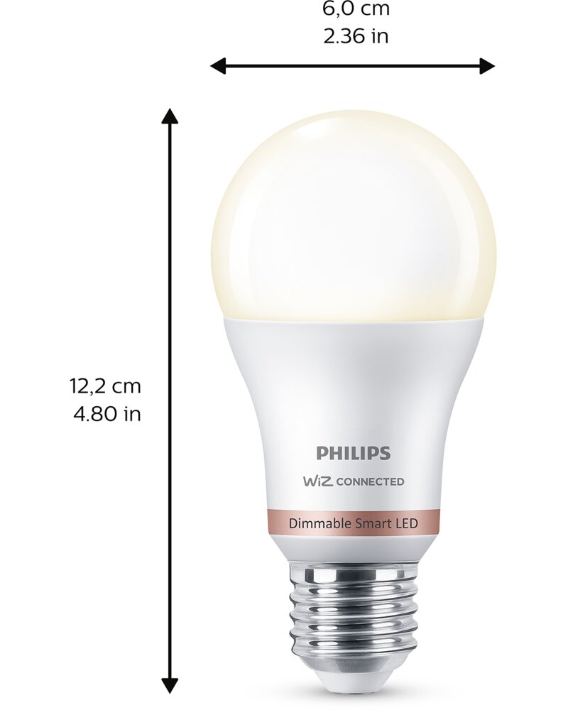 Philips smart 8w e27 warm