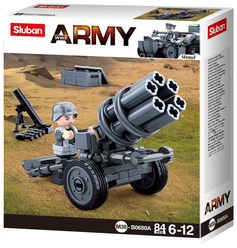 Sluban Army M38-B0680 - assorterede køretøjer