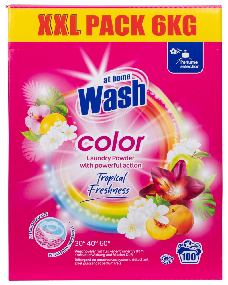 At Home Wash Vaskepulver 6 kg Tropical - color