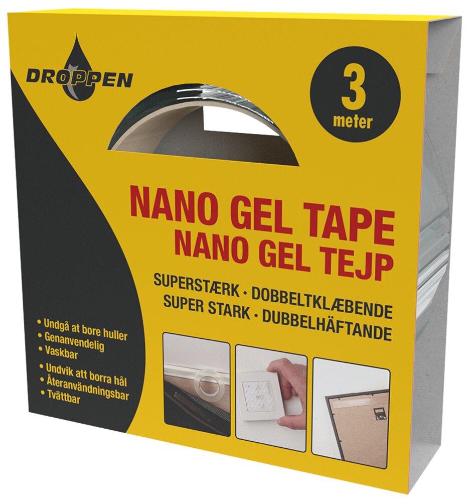 Droppen Nano gel tape 3 m