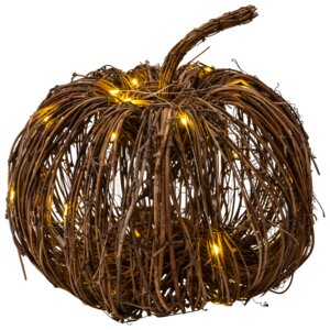 Halloween rattan græskar - 30 cm