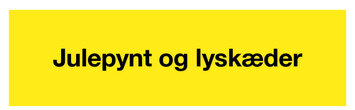 Find julepynt og lyskæder