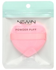 NEW:IN Power Puff hjerteformet lyserød