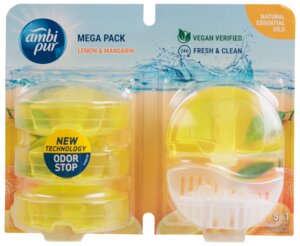 Ambi Pur Toiletblok - Megapack, Lemon og mandarin