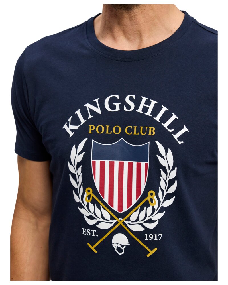KINGSHILL Polo Club T-Shirt - blå