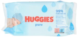 HUGGIES BABY WIPES PURE 56ST
