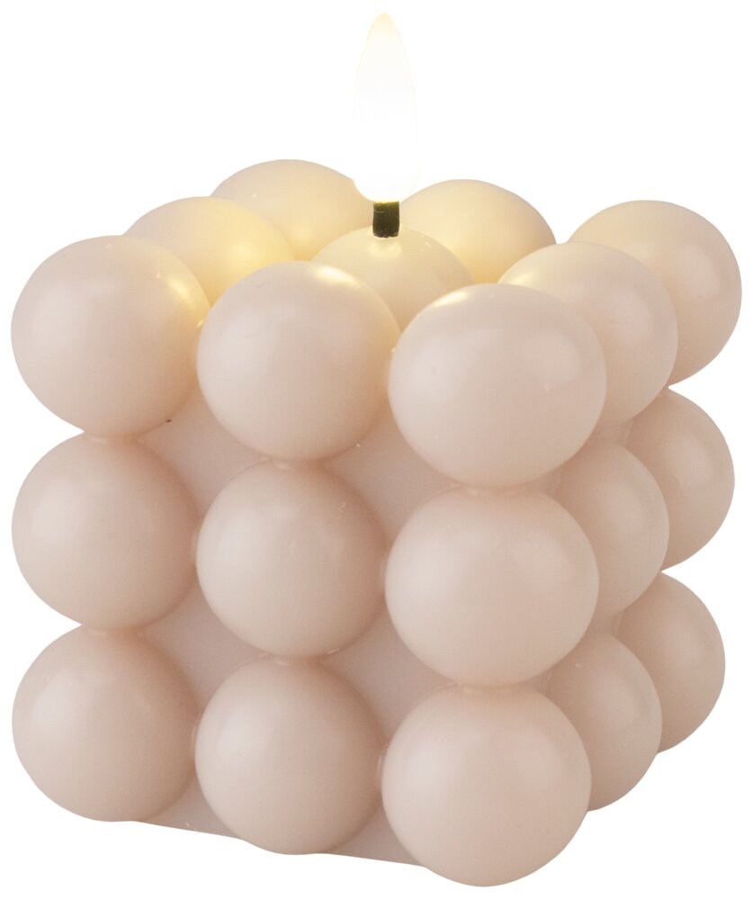 LED-BUBBELLJUS BEIGE 7,5 CM