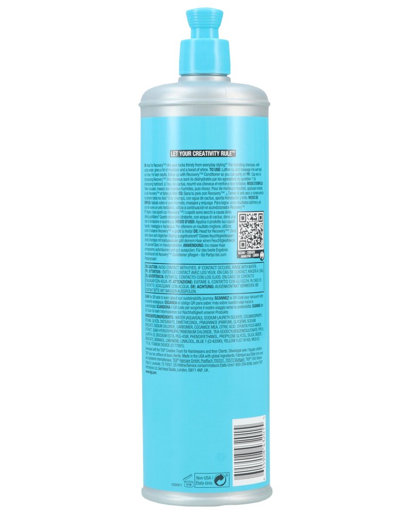 Tigi Bed Head Recovery Shampo 600 ml