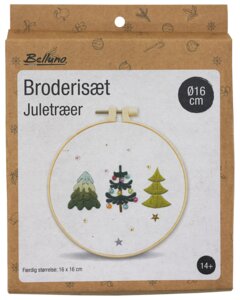 Broderiset med julgranar 