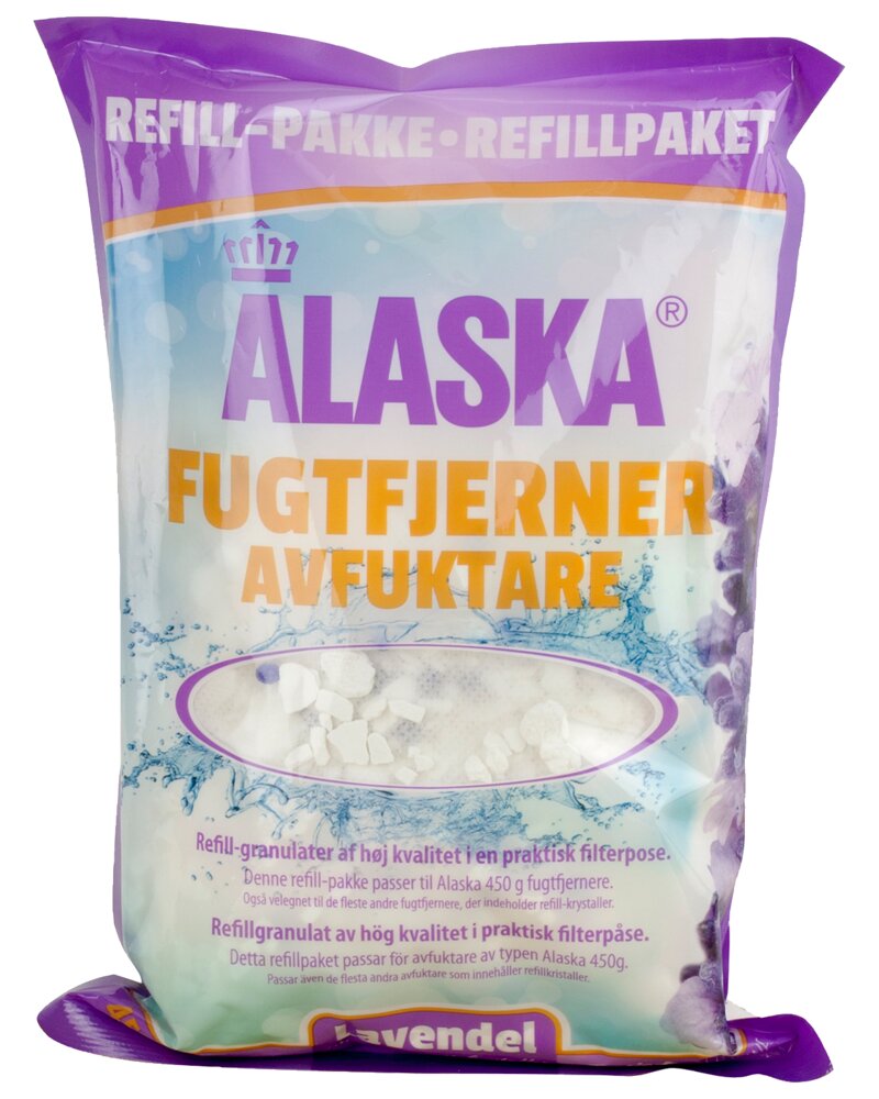 Alaska Refill til luftaffugter lavendel 3-pak