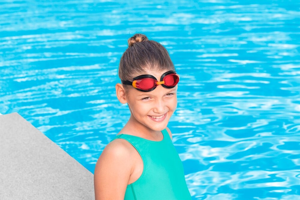 Svømmebrille barn - assorterede farver