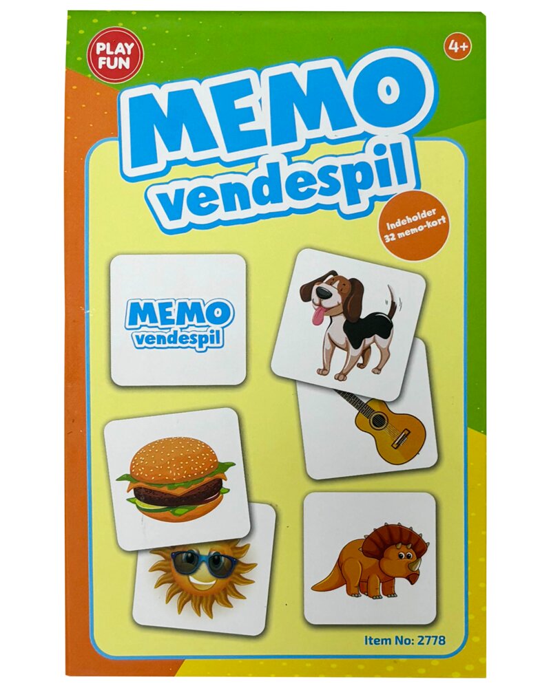 Memo vendespil