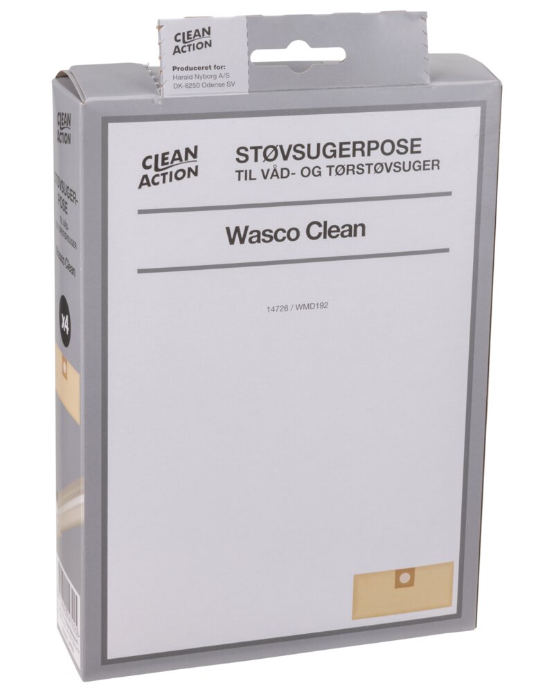 Wasco Clean-Støvsugerpose til våd/tørstøvsuger 4pk
