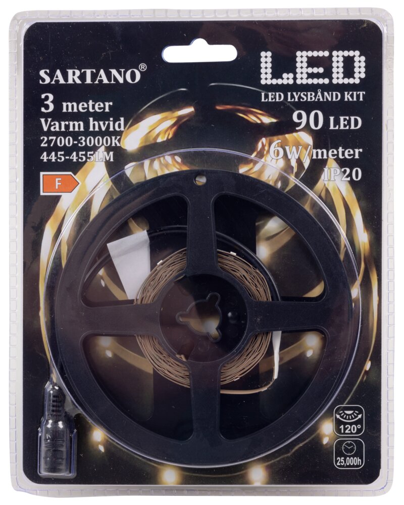 SARTANO Flexstrip med LED 3 meter