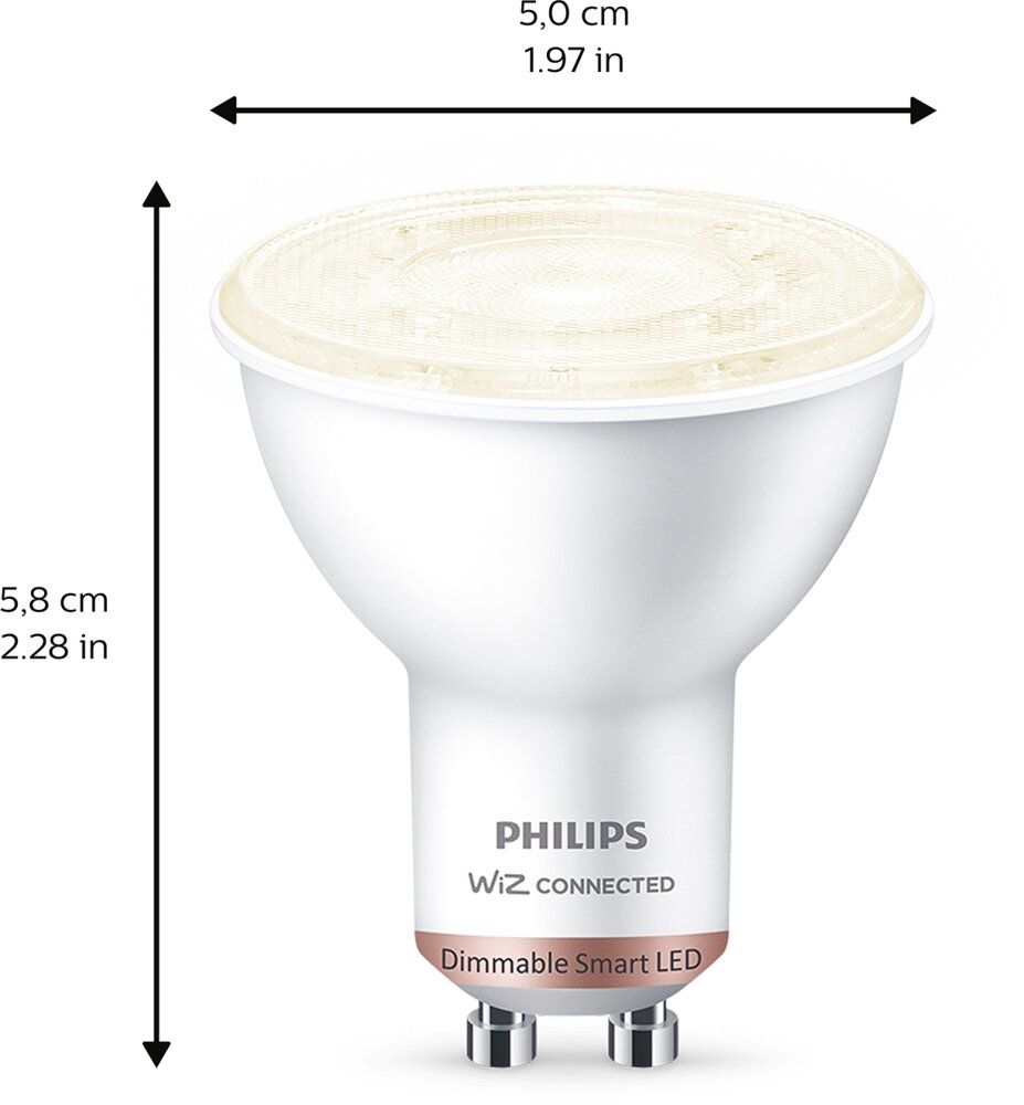 Philips smart 4,7w gu10 warm