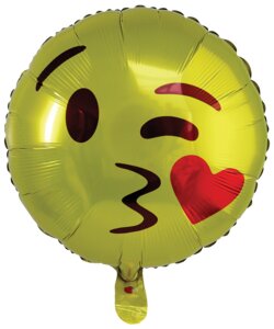 Folieballon Ø45 cm - emoji