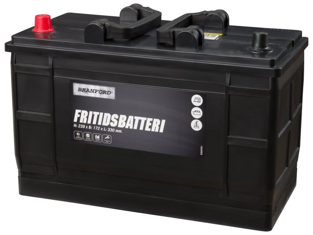 BRANFORD Fritidsbatteri 12V 110Ah (+v)