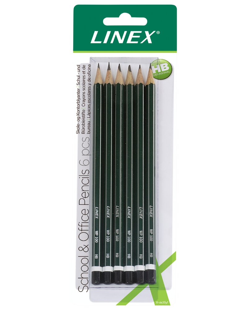 LINEX WB100 HB BLYANTER 6-PAK