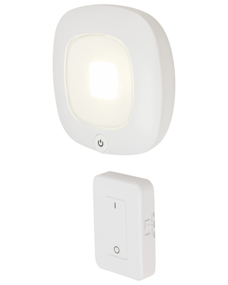 BRIGHT DESIGN COB LED-lampe med fjernbetjening - hvid