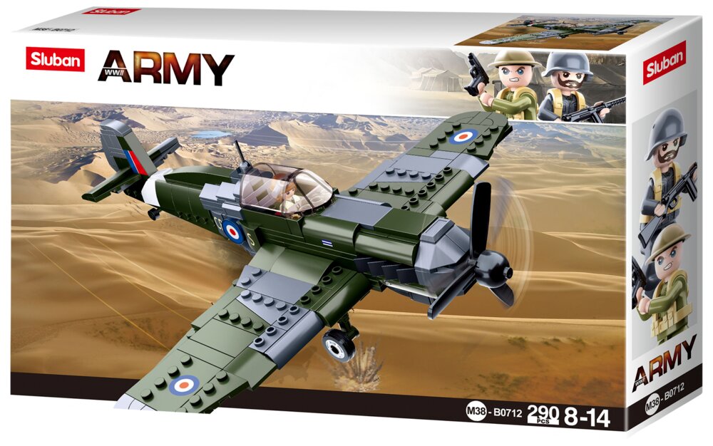 Sluban Army Spitfighter M38-B0712 - 290 dele