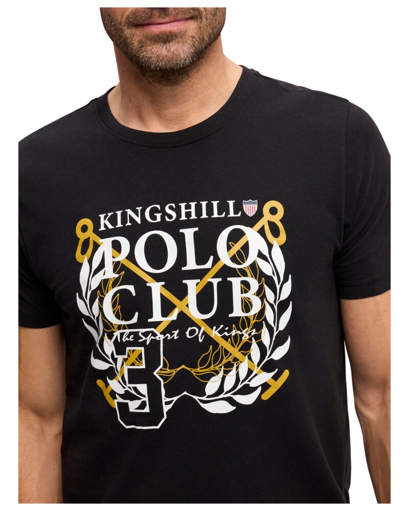 KINGSHILL Polo Club T-Shirt - sort