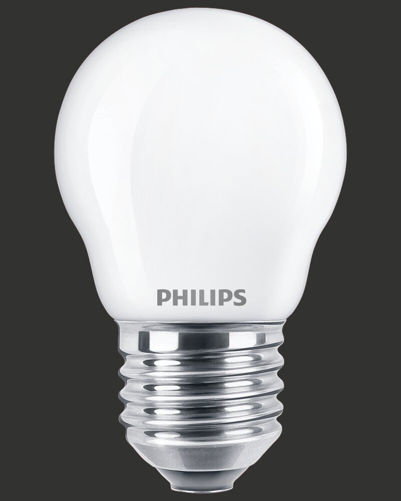Philips led 4,3w e27 p45 2 st