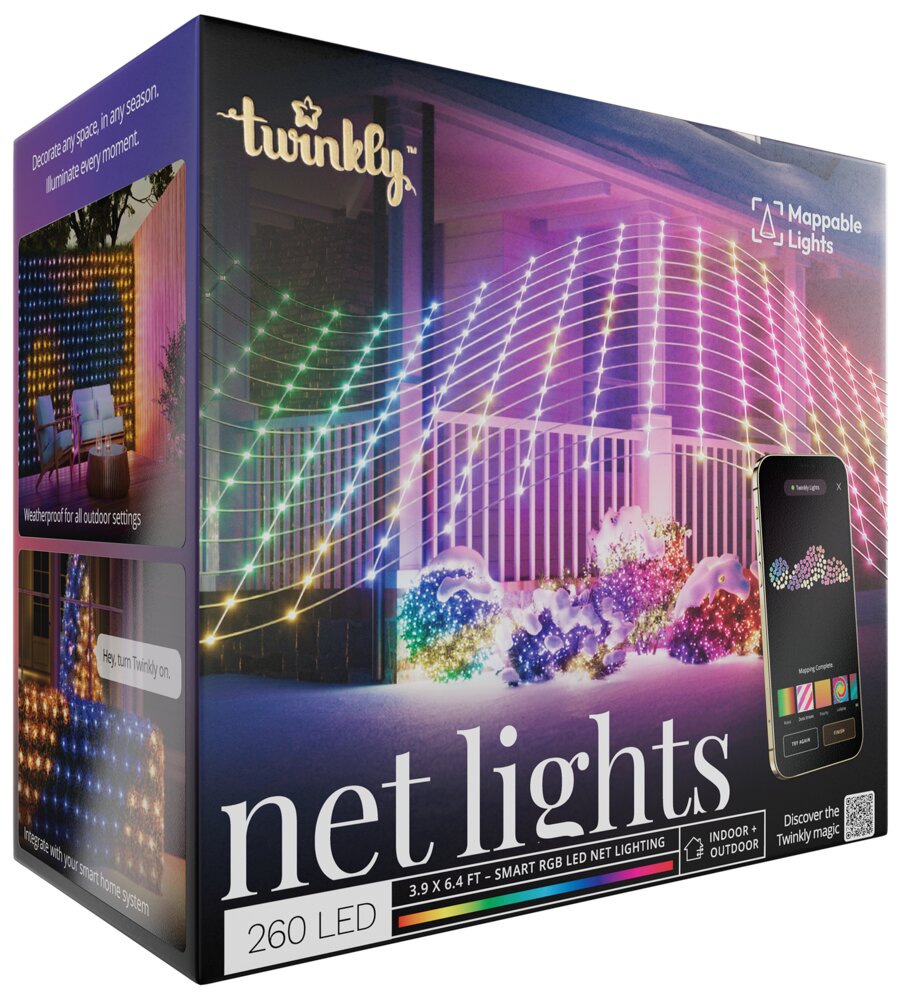 Twinkly netlys 260 LED 1,2 x 1,96 meter