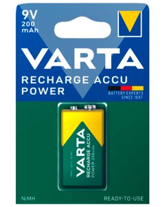 VARTA Genopladelig batteri - 9V 200 mAh