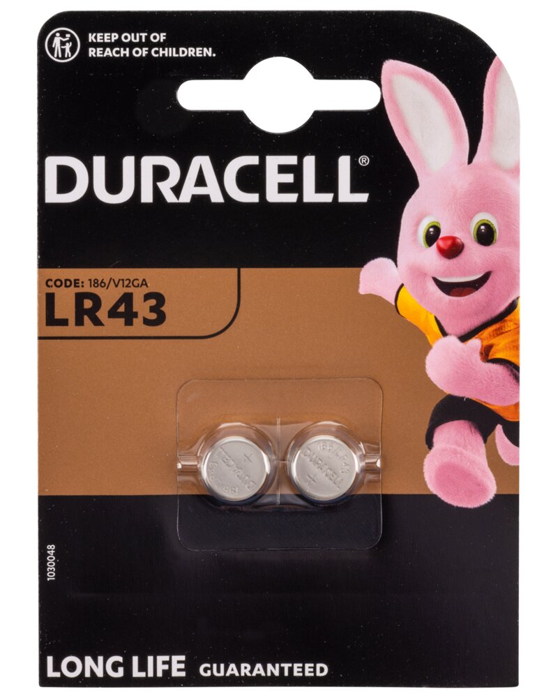 Duracell LR43 2-pack