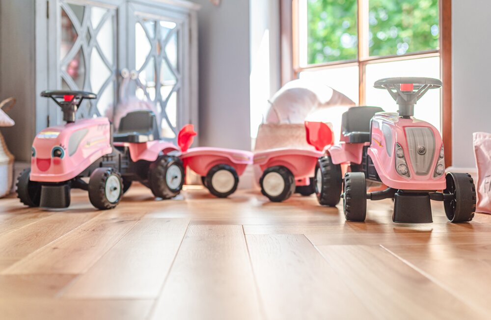 FALK Baby New Holland traktor ride-on - pink