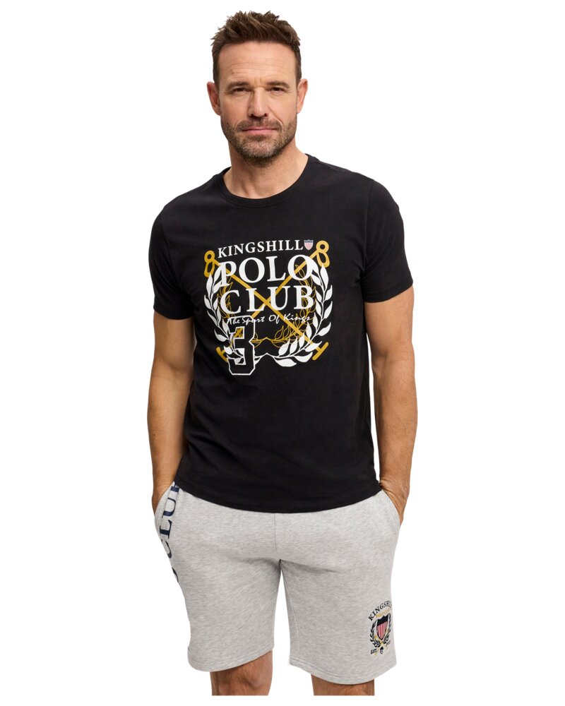 KINGSHILL Polo Club T-Shirt - sort