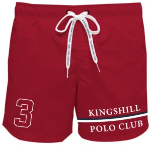 KINGSHILL Polo Club Badeshorts - rød