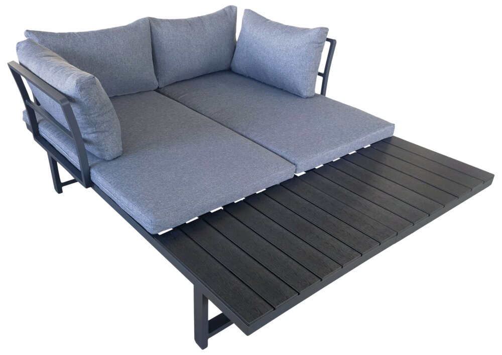 BALI Loungesæt non-wood - sort/grå