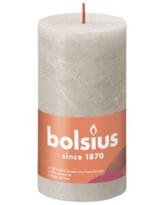 bolsius Bloklys shine - sandy grey