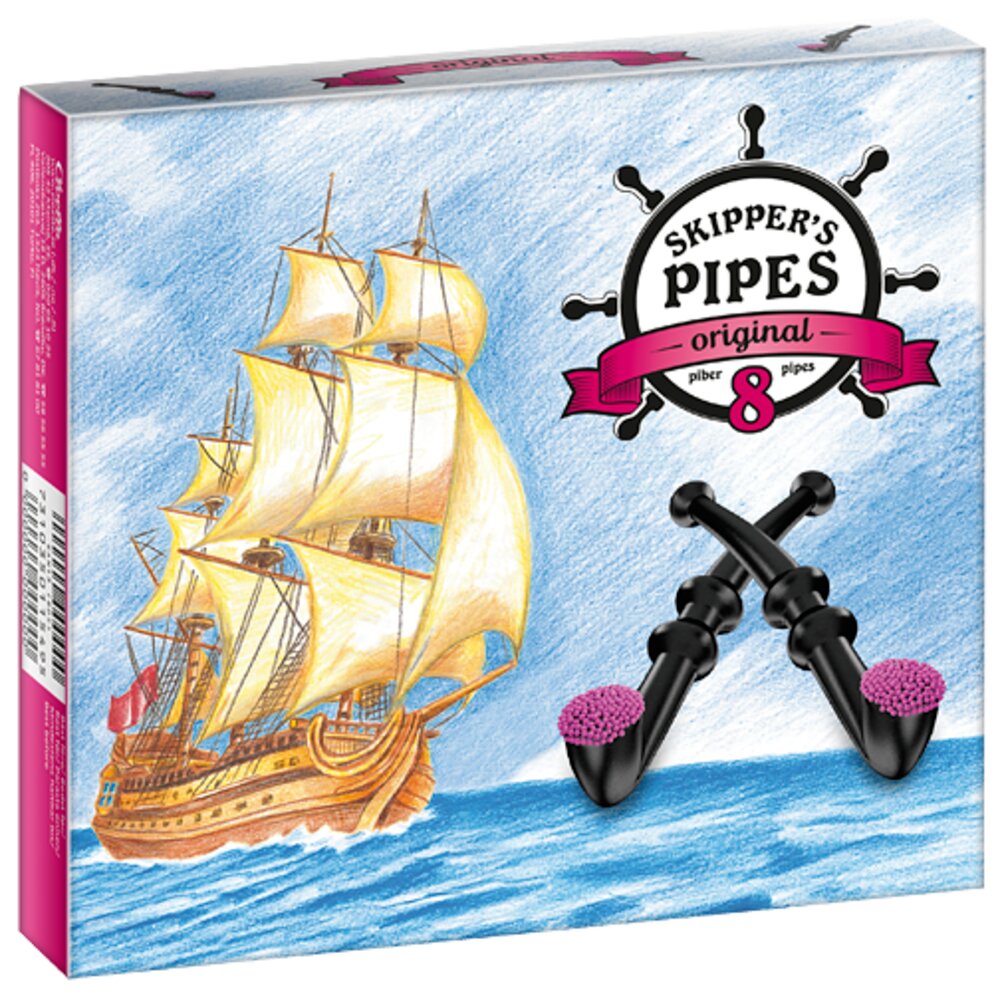 Skipper’s Pipes lakridspiber – Original 8-pak
